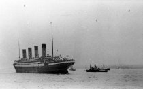 The "Olympic" leaving port, 19